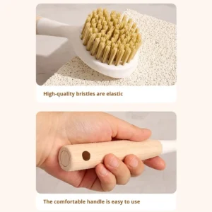La brosse à vaisselle avec manche en bois
