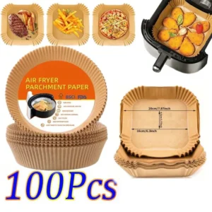 papier carré Airfryer antiadhésif résistant à l&rsquo;huile