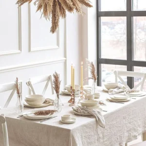 Nappe Moderne en Coton et Lin.